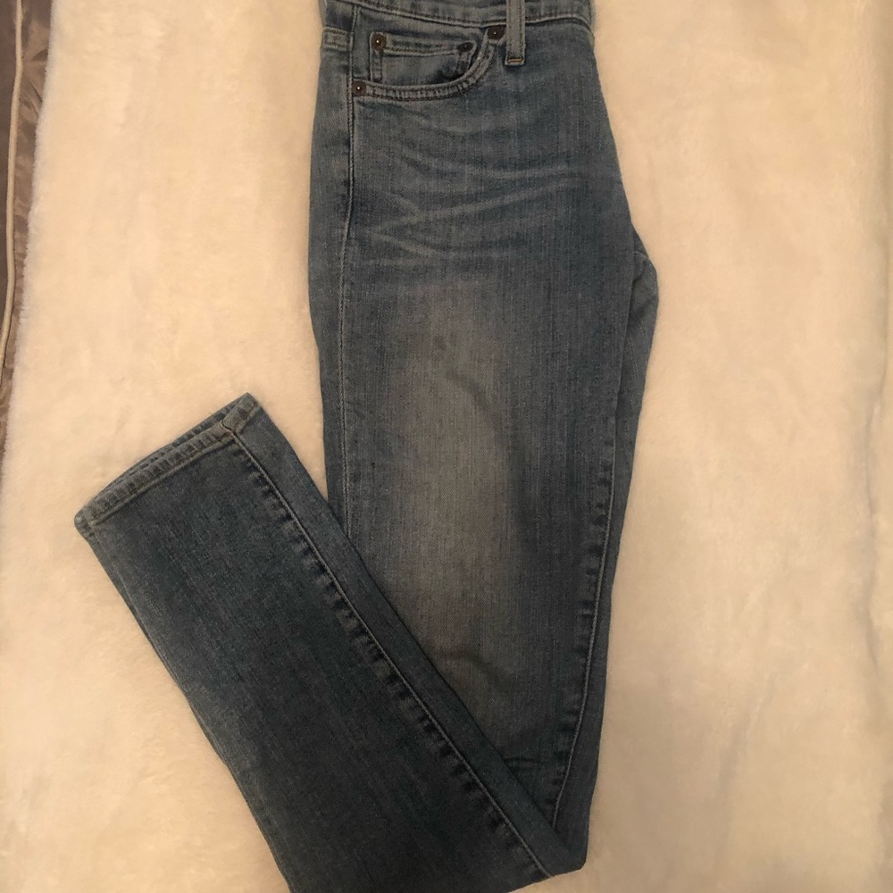 Red Engine Light Wash Skinny Jeans